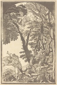 Pyhän Pietarin marttyyrin kuolema tekijältä John Baptist Jackson after Titian
