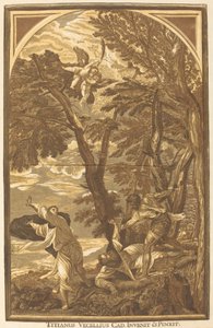 Pyhän Pietarin marttyyrin kuolema tekijältä John Baptist Jackson after Titian