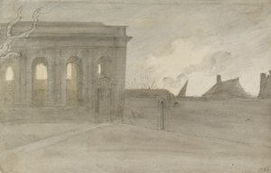 Pembroke College. Oxon, 9. marraskuuta 1786 tekijältä John Baptist Malchair