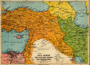 Vähä-Aasia, Kaukasuksen alue ja Mesopotamia, ensimmäinen maailmansota, 1915, 1920.