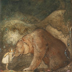 Pieni karhu köyhä! - Pikku karhu! - John Bauerin (1882-1918) työ