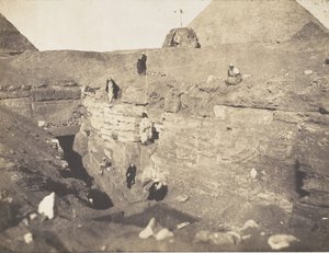 Kaivaukset lähellä Sfinksiä, 1853.