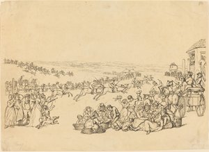 Juoksemassa tekijältä John Bluck after Thomas Rowlandson