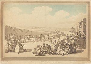 Juoksemassa tekijältä John Bluck after Thomas Rowlandson