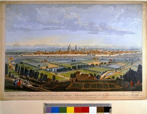 Näkymä Firenzen kaupunkiin Montughin Capucinsin luostarista