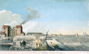 Näkymä Chelsean vesilaitoksesta, 1750