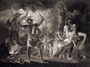 Macbeth, kolme noitaa ja Hecate, 1805