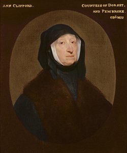 Lady Ann Clifford, Dorsetin ja Pembroken kreivitär (k. 1675) tekijältä John Bracken