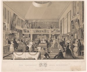 Interieur van de Law Court tijdens de Salisburyn paikallinen näyttely, 1852 Salisburyn paikallinen näyttely 1852. Levy II, lakituomioistuin (nimike esineessä) tekijältä John Brandard