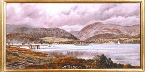Brodick Pier, 20. elokuuta 1886 (öljy kankaalle) tekijältä John Brett