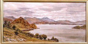 Katse ulos Loch Corriesta, 27. elokuuta 1885 (öljy kankaalle) tekijältä John Brett