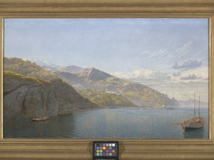 Massa, Baía de Nápoles (óleo sobre tela) finlandês tekijältä John Brett