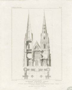 Lichfield Cathedral - West Front: kaiverrus, nd [c 1819]