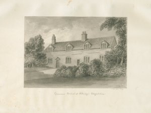 Aldridge Grammar School: seepiapiirustus, 1847