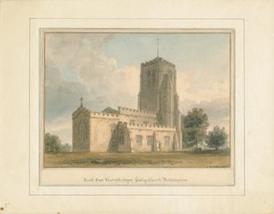 Bedfordshire - Cockayne Hatley Church, 1817 tekijältä John Buckler
