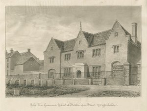 Burton-upon-Trent - Lukio: seepiapiirustus tekijältä John Buckler