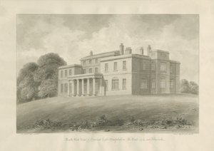Canwell Hall: seepiapiirustus tekijältä John Buckler