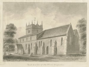 Colton Church: seepiapiirros, 1842 tekijältä John Buckler