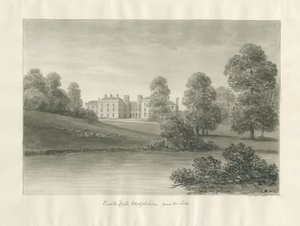 Enville Hall: seepiapiirustus tekijältä John Buckler