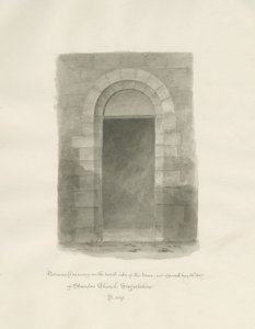 Standonin kirkon sisätilat: seepiapiirustus, 24.5.1847 (piirustus) tekijältä John Buckler