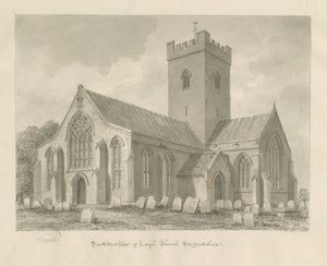 Leigh Church: seepiapiirustus tekijältä John Buckler