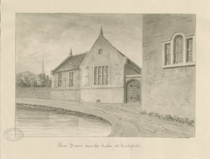 Lichfield - "New School": seepiapiirustus tekijältä John Buckler