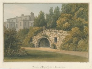 Middlesex - Twickenham - Paavin luola, 1826 tekijältä John Buckler