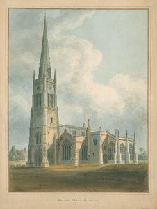 Oxfordshire - Bloxhamin kirkko, 1802 tekijältä John Buckler