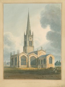 Oxfordshire - Bloxhamin kirkko, 1802 tekijältä John Buckler