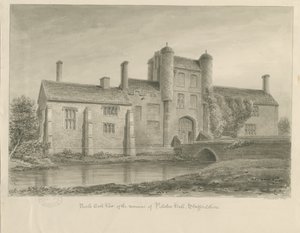 Pillaton Hall: sepia drawing tekijältä John Buckler