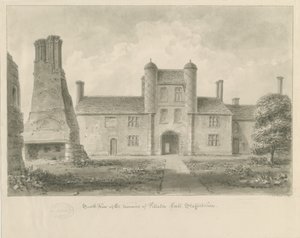 Pillaton Hall: sepia drawing tekijältä John Buckler