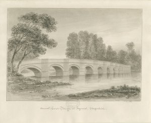 Shugborough Bridge: seepiapiirros, nd [?1840-luku]