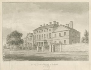 Stafford - County General Infirmary: seepiapiirros tekijältä John Buckler