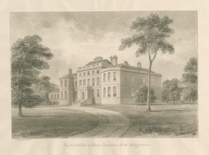 Thorpe Constantine Hall: seepiapesupiirustus, 1848 tekijältä John Buckler