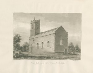Warslow Church: seepiapiirustus tekijältä John Buckler