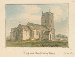 Wiltshire - Semley Church, 1817 tekijältä John Buckler