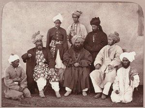 Muhammad Zuhair Khan yhdessä Aslam Khanin kanssa, 1879