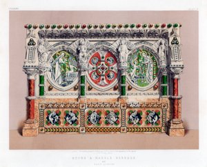 Kivi ja marmori Reredos, 1800-luku.