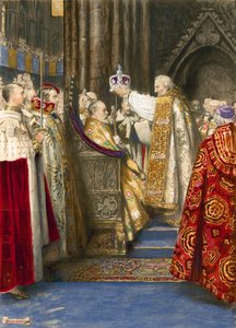 Kuningas Edward VII:n ja kuningatar Alexandran kruunaus, 1904 tekijältä John Byam Liston Shaw