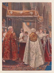 Kuningatar Alexandran voitelu tekijältä John Byam Liston Shaw