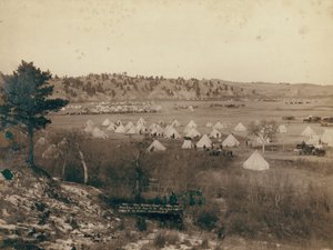 Kenraali Brookin leiri lähellä Pine Ridgeä tekijältä John C. H. Grabill