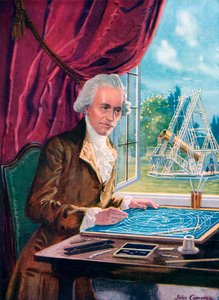 Sir William Herschel (värilitografia)