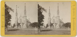 Stereoskooppinen näkymä Unity-kirkosta, n. 1870