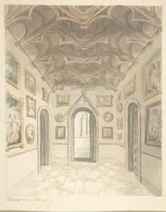 Lea Castle, Worcestershire, Picture Room, Looking West, n. 1816.
