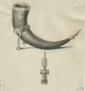 Lichfield - Drinking Horn: kynä- ja seepiapiirustus, nd [1748-1817] (piirustus)