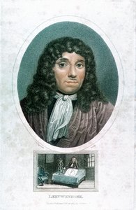 Anton van Leeuwenhoek 1632-1723, hollantilainen mikroskooppi, c1810