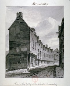 Dockhead Folly, Bermondsey, Lontoo, 1820 tekijältä John Chessell Buckler