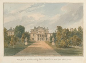 Oxfordshire - Middleton Stoney House, 1827 tekijältä John Chessell Buckler
