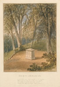 Somerset - Batheaston Villa Garden, 1827 tekijältä John Chessell Buckler