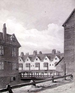 Näkymä Follysta Dockheadissa, Bermondseyssa tekijältä John Chessell Buckler